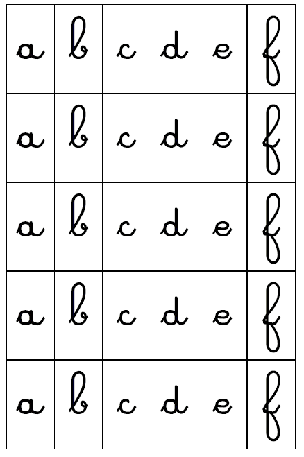 Silo A Mais En 4 Lettres L’alphabet dans les 4 écritures | La Mater de Vlynette