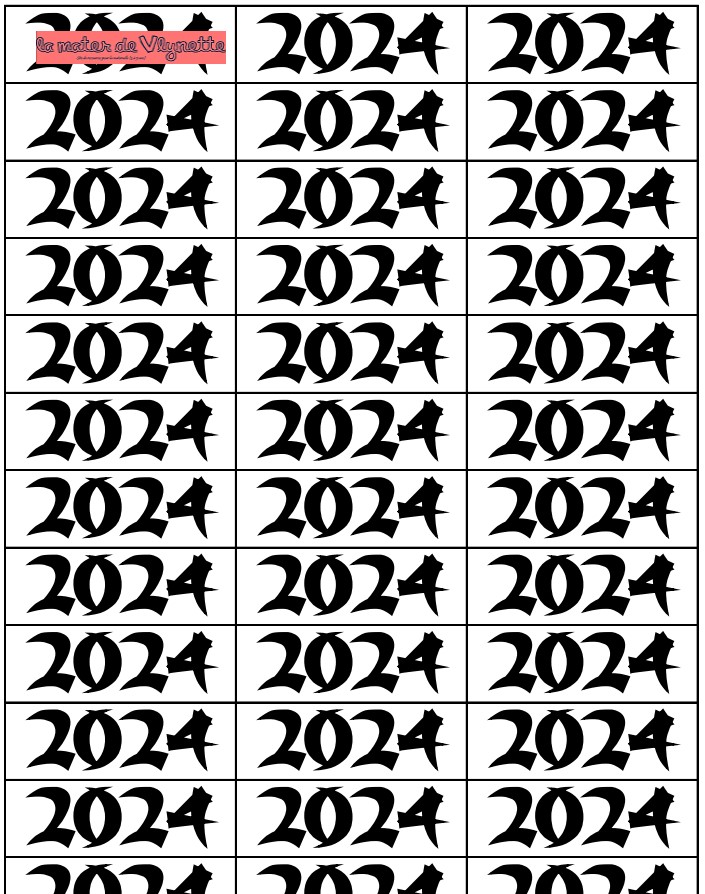 Nouvel An - Activités Bonne Année 2024